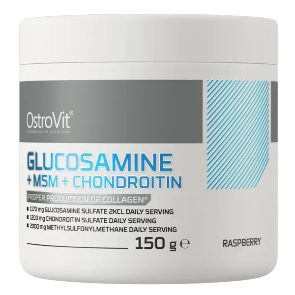 OstroVit Glucosamine + MSM + Chondroitin 150 g vadelma