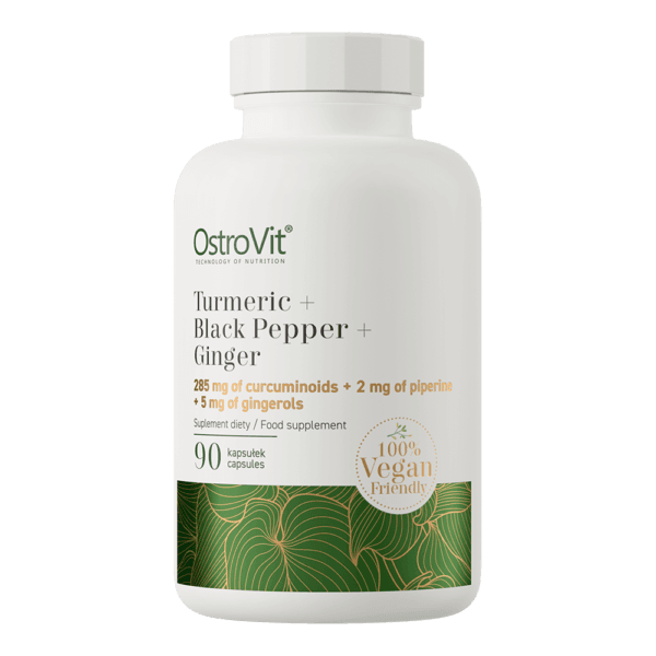 OstroVit Turmeric + Black Pepper + Ginger VEGE 90 kapselia