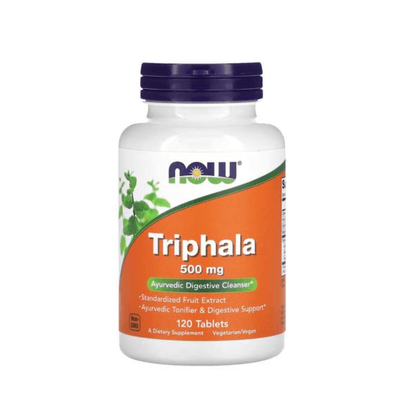 Triphala 500mg, 120 tablettia Now Foods