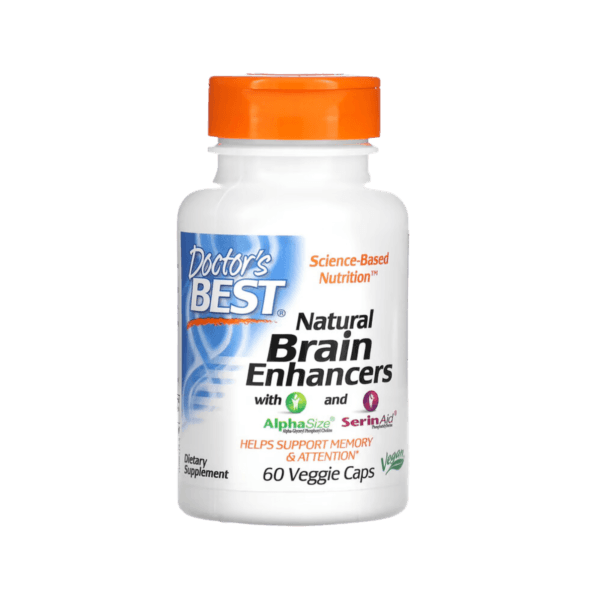 Natural Brain Enhancers with AlphaSize ja SerinAid, 60 kasvikapselia Doctor’s Best