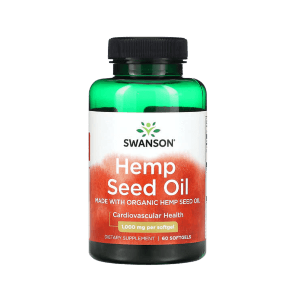 Hampunsiemenöljy 1 000 mg, 60 Softgels Swanson