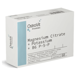 Magnesium Sitraatti + Kalium + B6 P-5-P 60 kapselia OstroVit Pharma