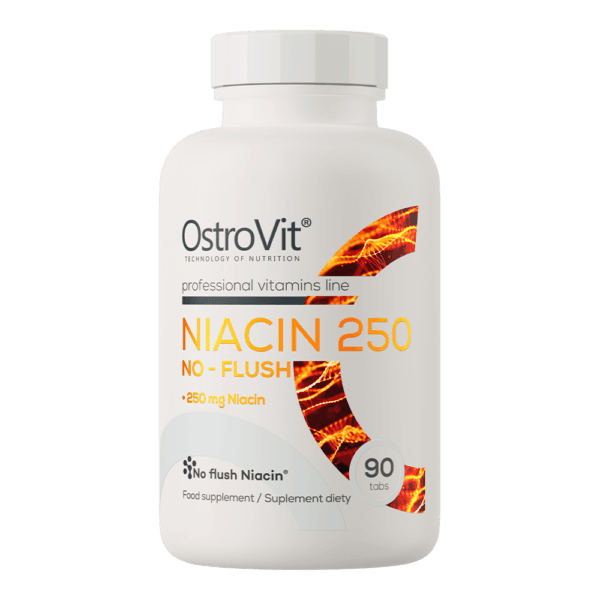 Niacin 250 NO-FLUSH 90 tablettia OstroVit